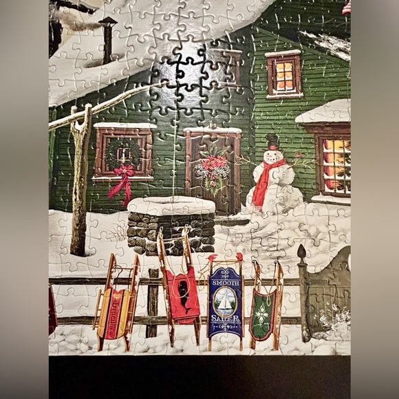 Charles Wysocki 500 Pc Puzzle Cocoa Break At The Copperfields Complete - Picture 7 of 7